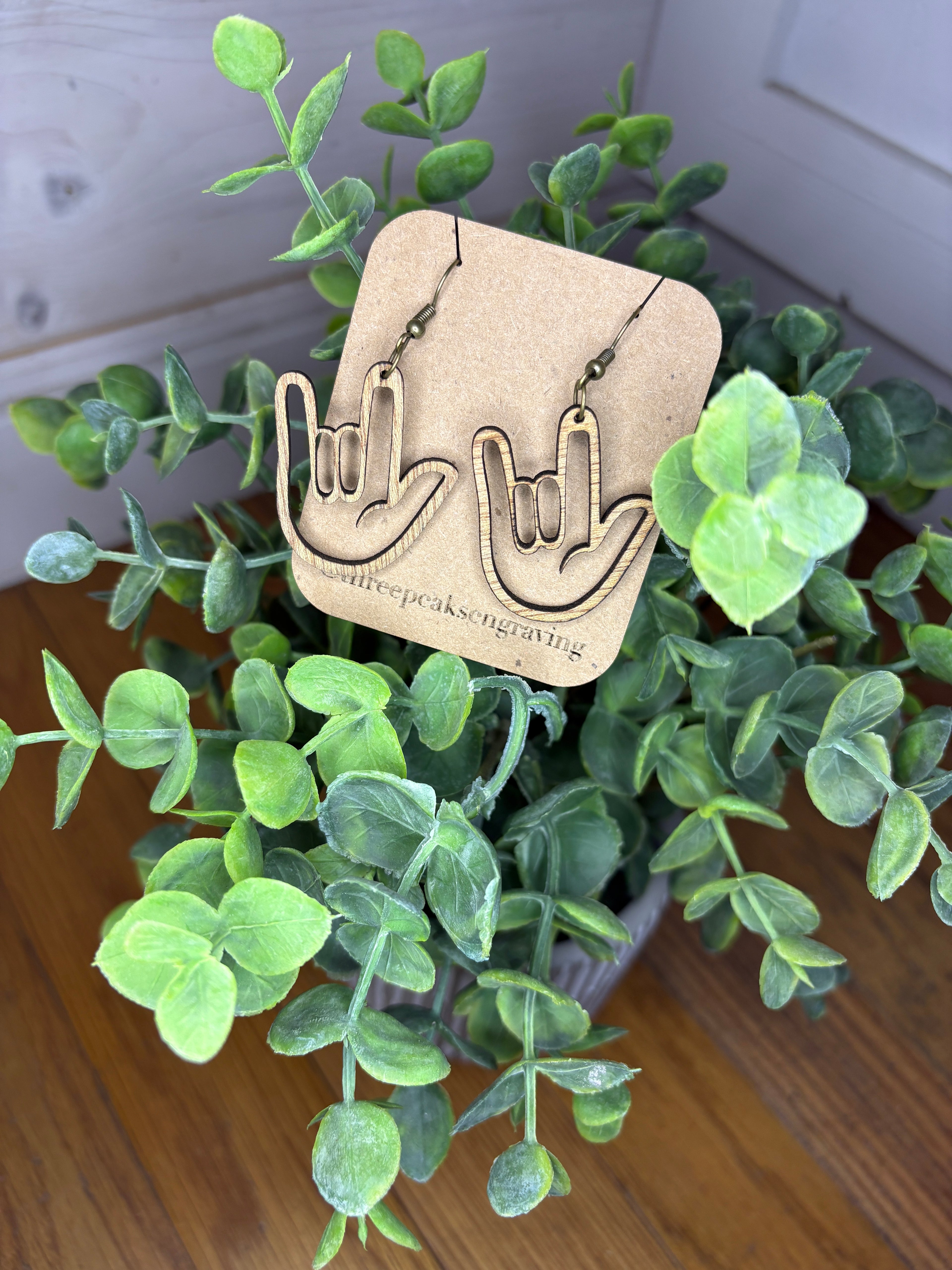 ASL Laser-Cut Earrings *EXCLUSIVE*